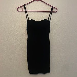 Black stretchable mini dress size S